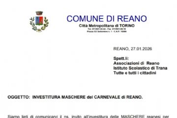 Investitura delle maschere del carnevale di Reano